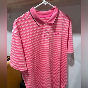 Nike golf polo, pink, NWOT, size L